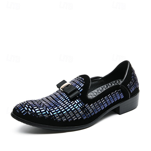 – Prom Monk Silver Elegant Strap Men's and Woven Loafers