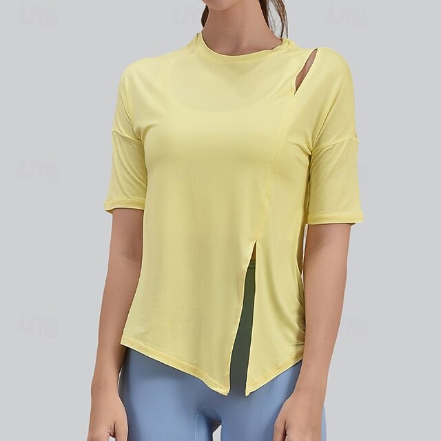 Women's Yoga Shirts Yoga Tank Tops Workout Tops Crew Neck