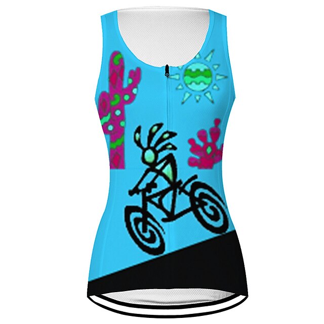Women's Cycling Vest Cycling Jersey Graphic Sleeveless Bike
