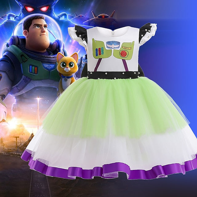 Buzz Girl Costume Lightyear Cosplay Toy Story Flower