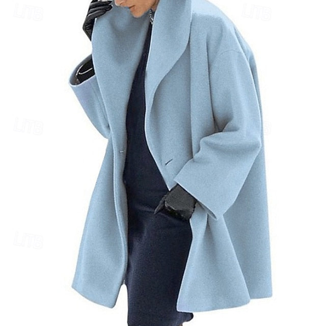 Warm Women's Furs Coat Comfortable Buttons Faux Fur