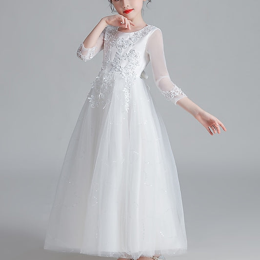Floral Dress Long Sleeve Flower Girls' Kids Girl