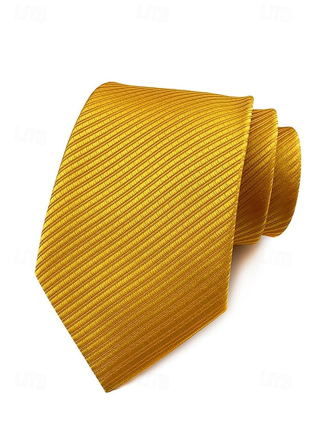 Men's striped tie satin