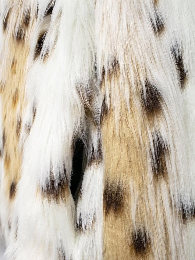 Leathers Fur Coat Warm Furs Comfortable Women's Faux