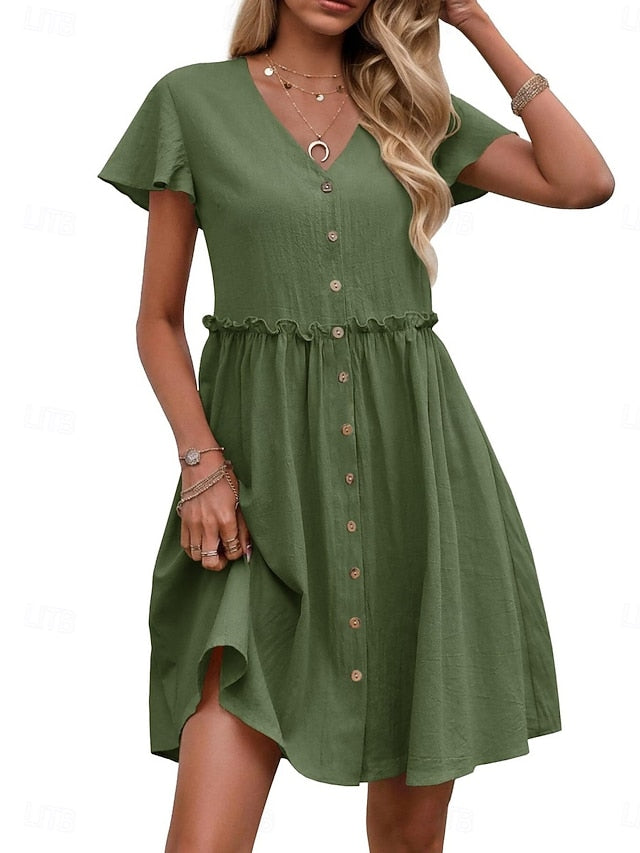 Women's Mini Dress Casual Dress A Line Dress Basic Casual