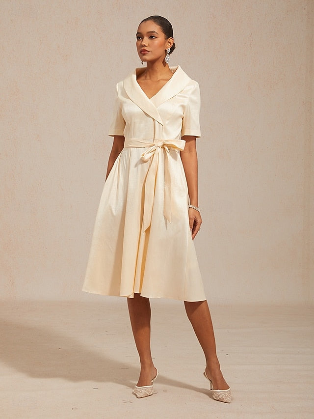 Women's Midi Dress Sheath Dress Elegant Daily Wedding Guest