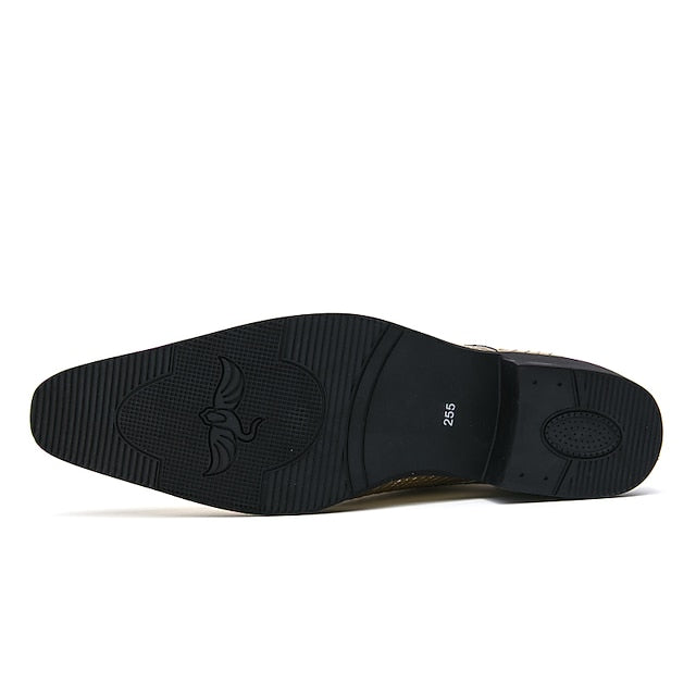 Oxford Men's Faux Gold Metallic – Shiny Shoes