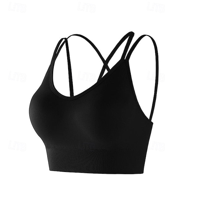 Women's Padded Tank Top Bra Top Yoga Top Strap Comfortable