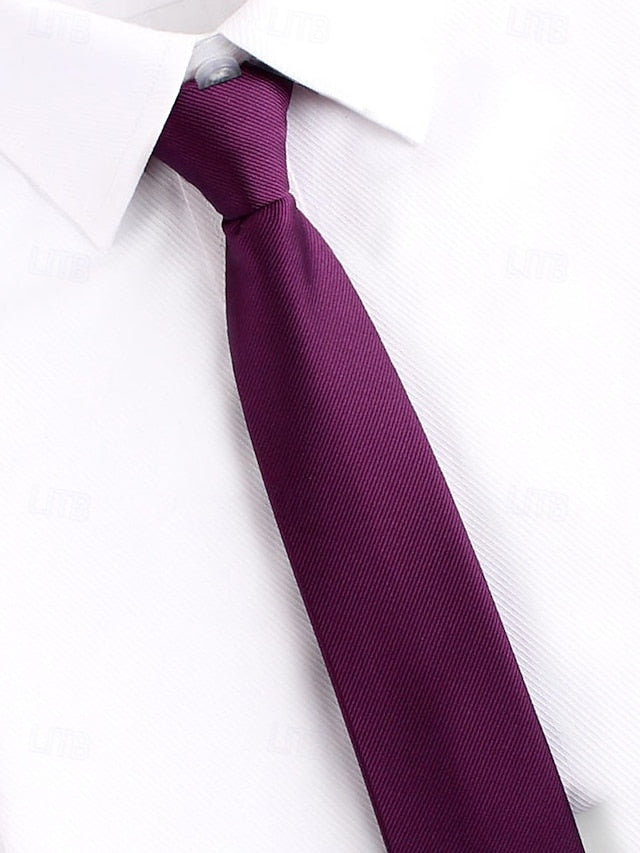 Ties Men's Pre-Tied Narrow - Stripes Classic and Zip
