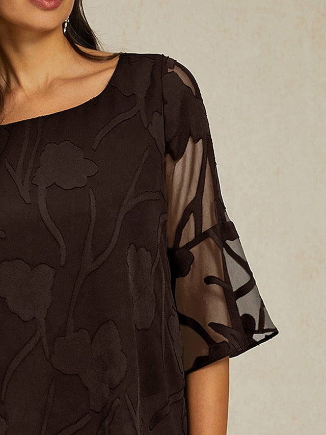 Women's Lace Shirt Blouse Dressy Tops Chiffon Tops