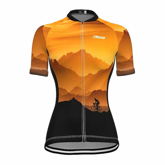 Women's Cycling Jersey 3D Nature & Landscapes Funny