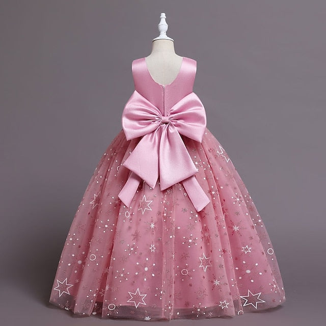 Dress Kids Flower Party Little Girls' Line A Wedding