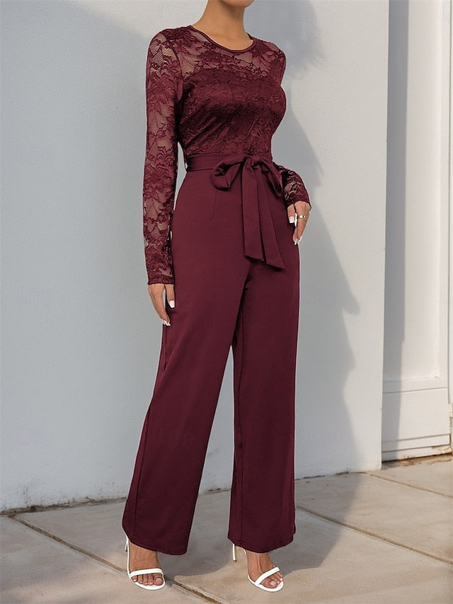 Casual Jumpsuit Elegant Pantsuit of / Bride Mother Jewel the