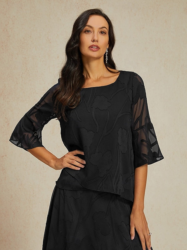 Women's Lace Shirt Blouse Dressy Tops Chiffon Tops