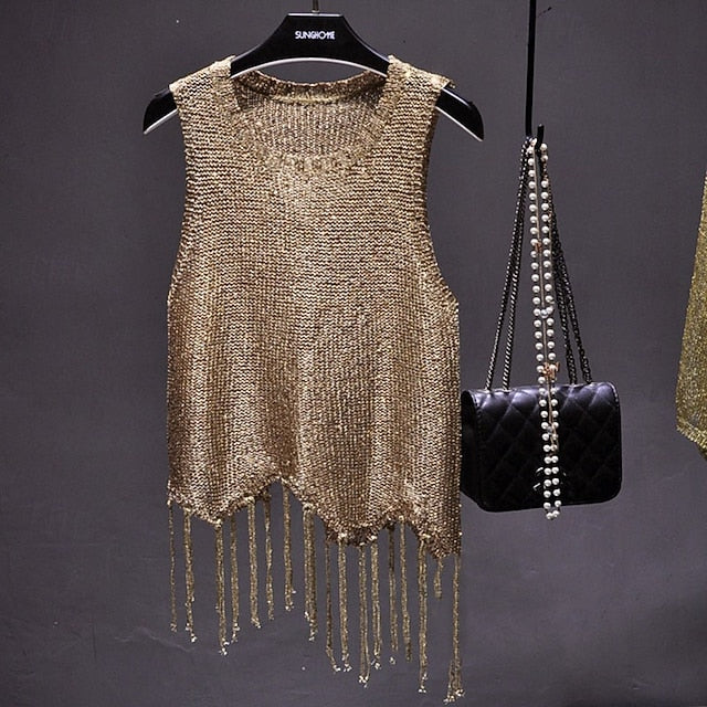 Women's Blouse Eyelet top Camisole Tank Top Hollow Out