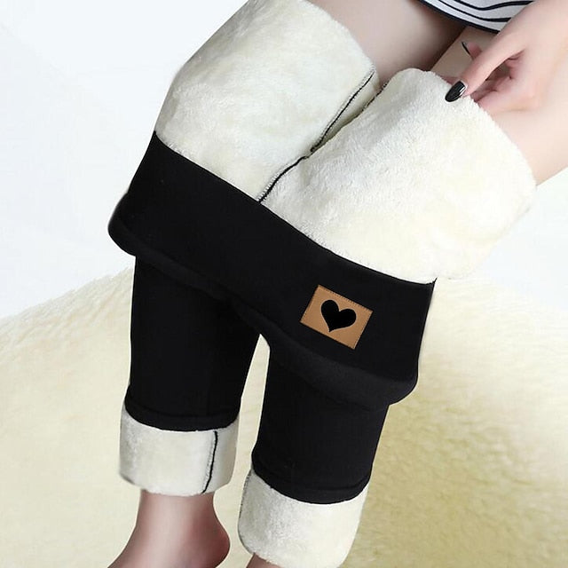 Women's Fleece Lined Leggings Fleece Pants Pants Trousers