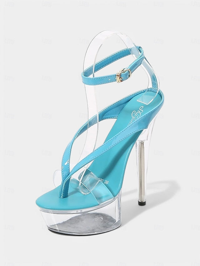Heel Sexy Lavender Platform – Clear Sandals Nightclub