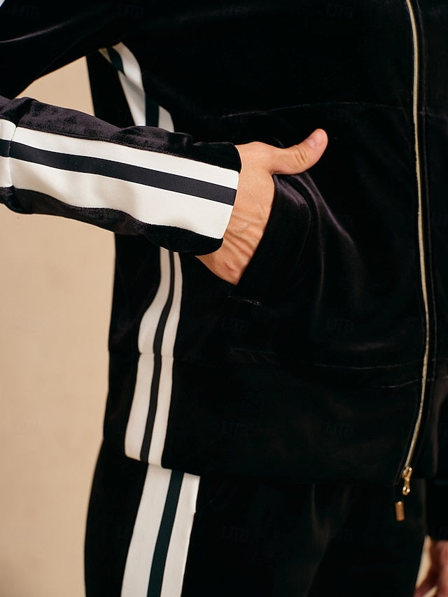 Women's Golf Jacket Black Long Sleeve Top Ladies Golf