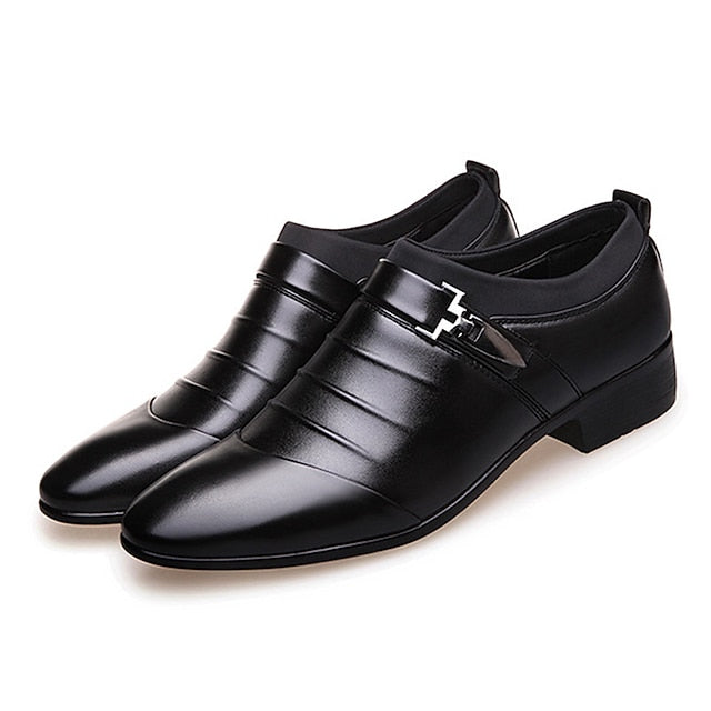 Faux Loafers Men's White Elegant Slip-On Fashion –