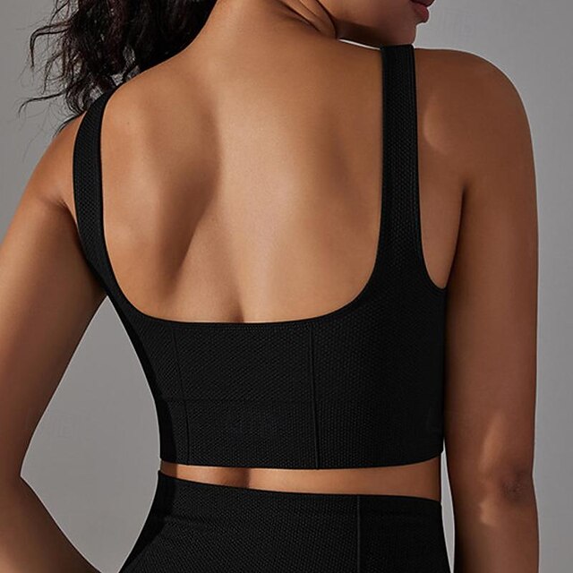 Women's Light Support Sports Bra Running Bra Open Back