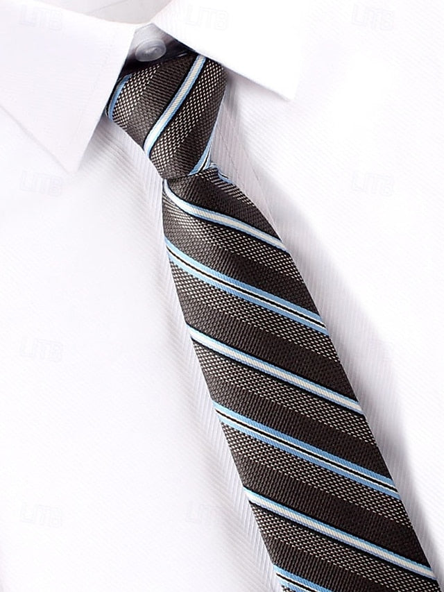 Ties Men's Pre-Tied Narrow - Stripes Classic and Zip