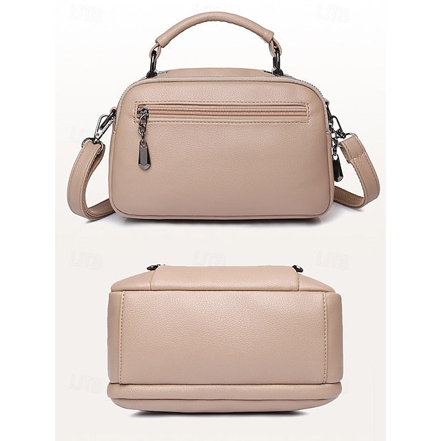 Crossbody Leather Faux Bag Women's