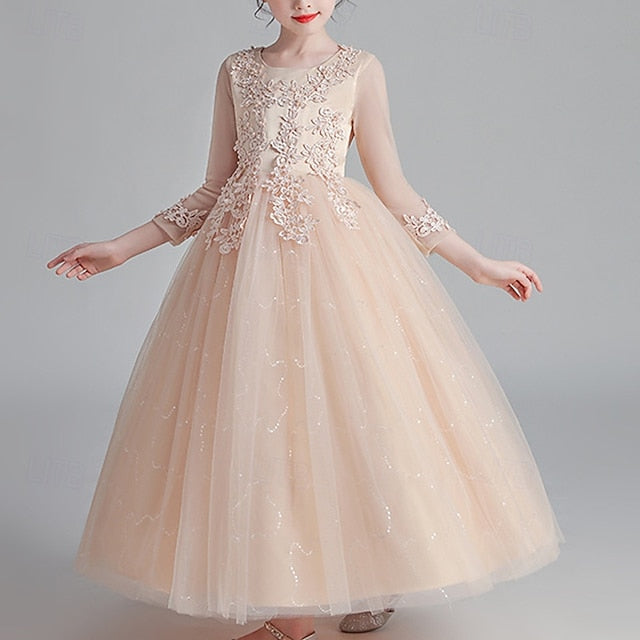 Girls' Princess Dress Kid's Girl Flower