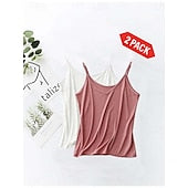 Women's Camisole Tank Top Backless Solid Color Daily Basic