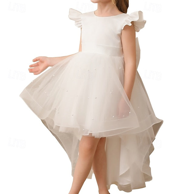 Girls' Kids Color Girl Flower Dress Party Solid