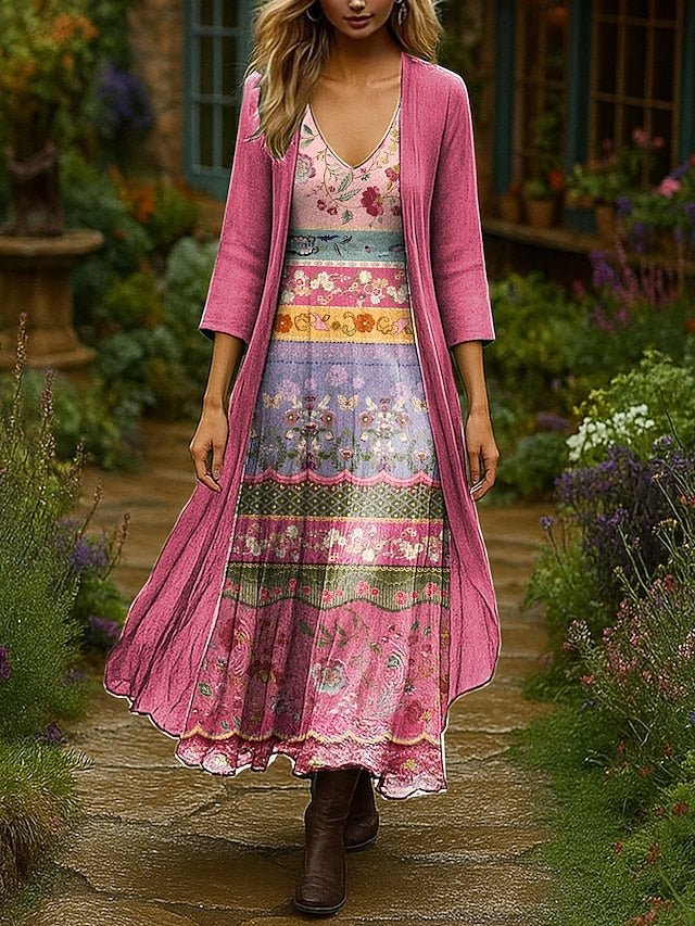 Women's Dress Set Maxi Dress A Line Dress Summer Dress