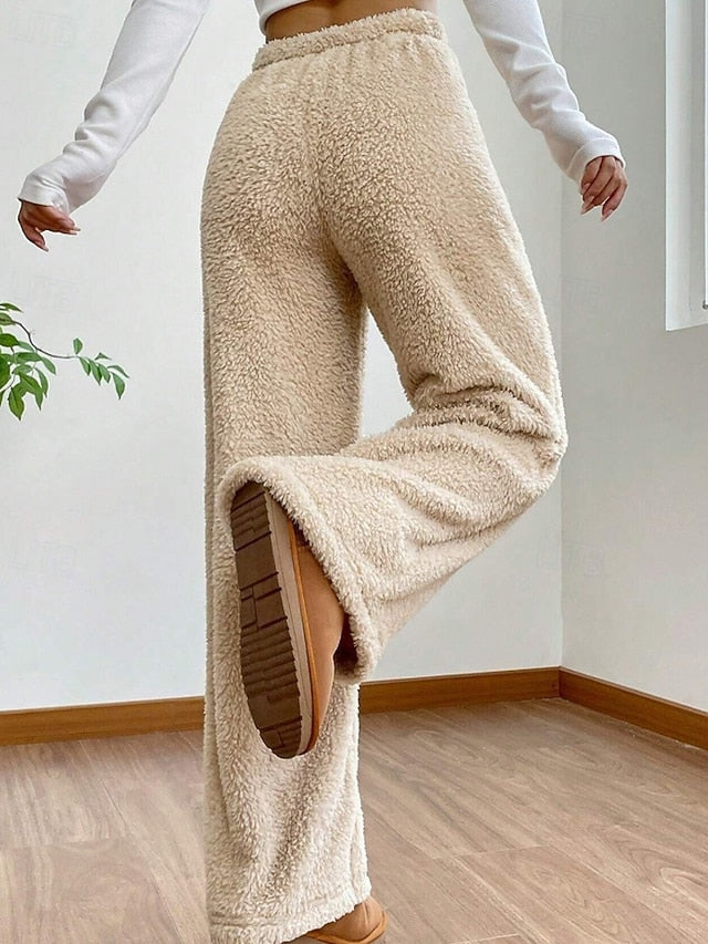 Women's Culottes Wide Leg Chinos Casual Full Length Mid