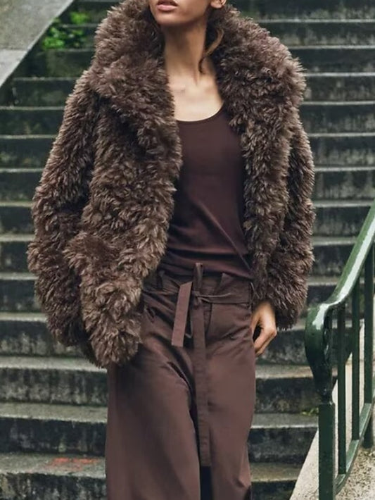 Teddy Warm Faux Coat Women's Furs Fur Comfortable