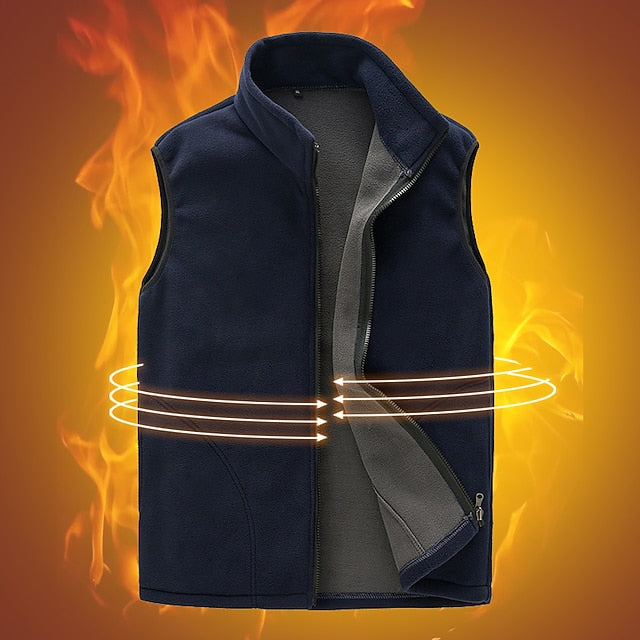 Women's Fishing Vest Winter Coat Hiking Fleece Vest Spring