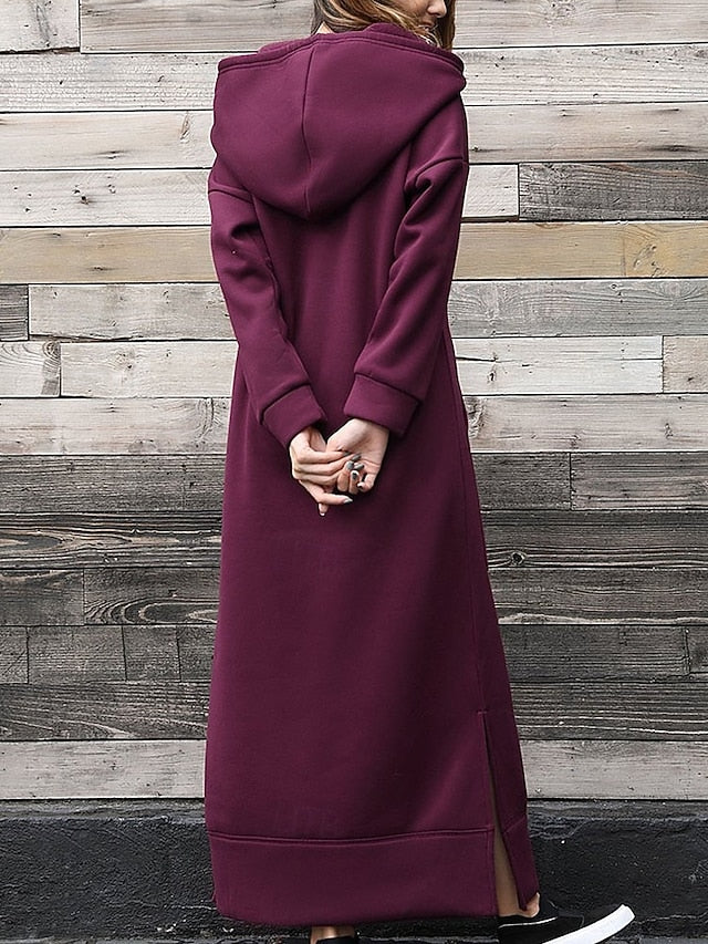 Women's Midi Dress Hoodie Dress Fashion Modern Daily Office