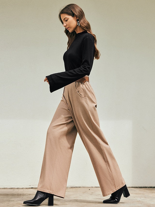 Corduroy High Waist Wide Leg Pants