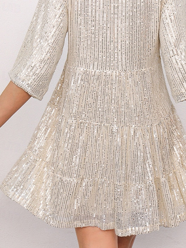 Women's Mini Dress Sequin Dress Party Dress Elegant Dress