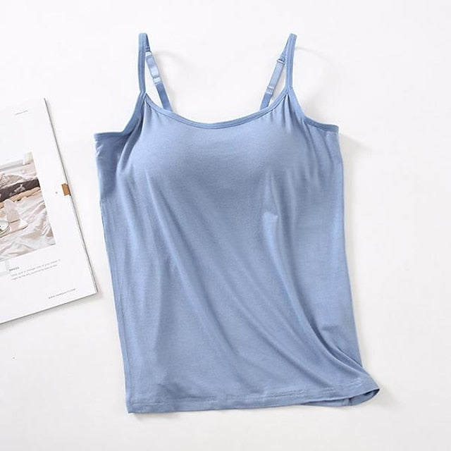 Multi Packs 3pcs Women's U Neck Sleeveless Khaki+White+Gray