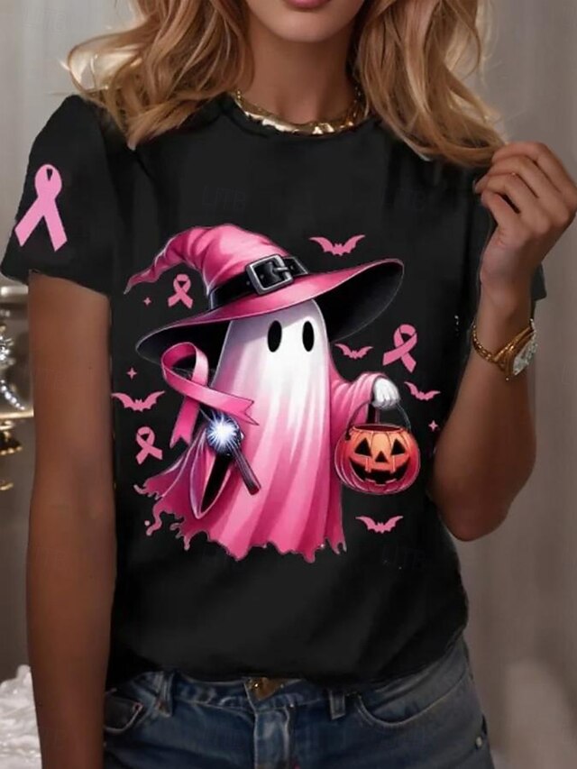 Women's T shirt Witch Graphic Ghost Vintage Stylish Classic
