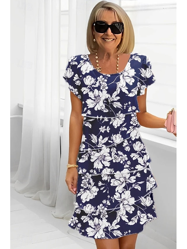 Women's Midi Dress Summer Dress Print Dress Elegant Daily