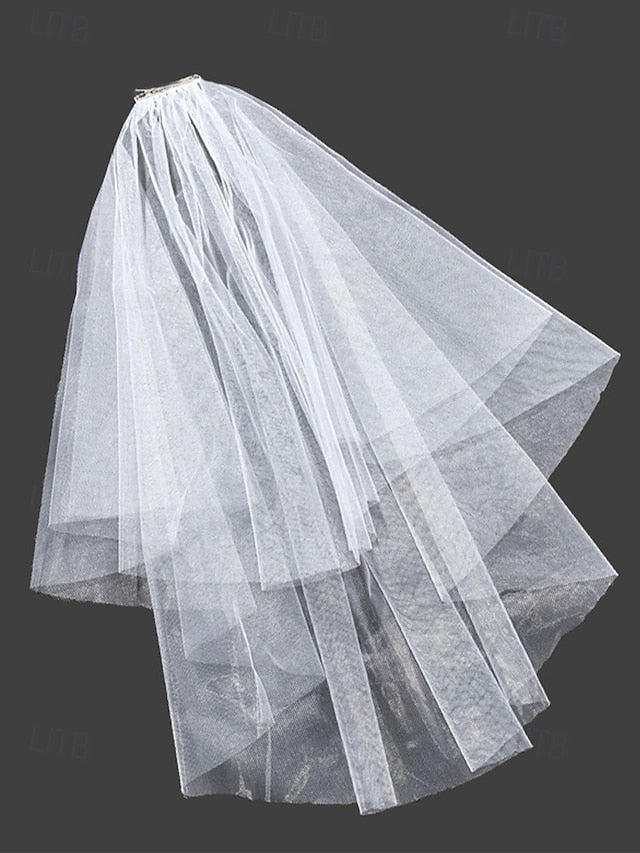 Veil Bridal Tulle Elegant Two-Layer – Soft with Classic