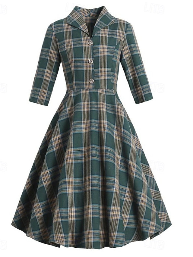 Women's Midi Dress Fit And Flare Dress Casual Daily Regular