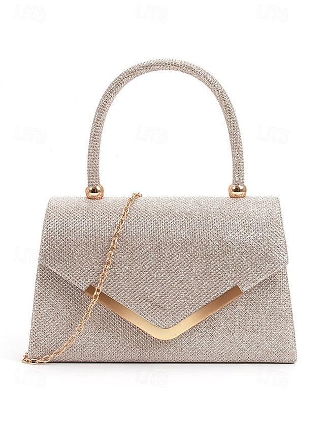 Chain Glitter – Bag with Women's Evening Clutch Strap