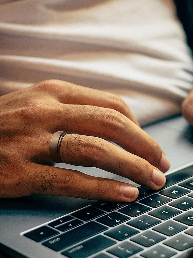 Durable Ring for Matte Silicone Men Black Comfortable –