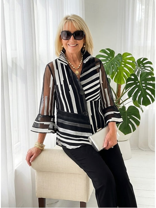 Women's Shirt Two Piece Sets Pants Sets Long Sleeve Shirt