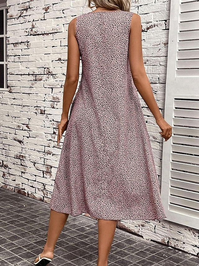 Women's Midi Dress Tank Dress Summer Dress Fashion Classic