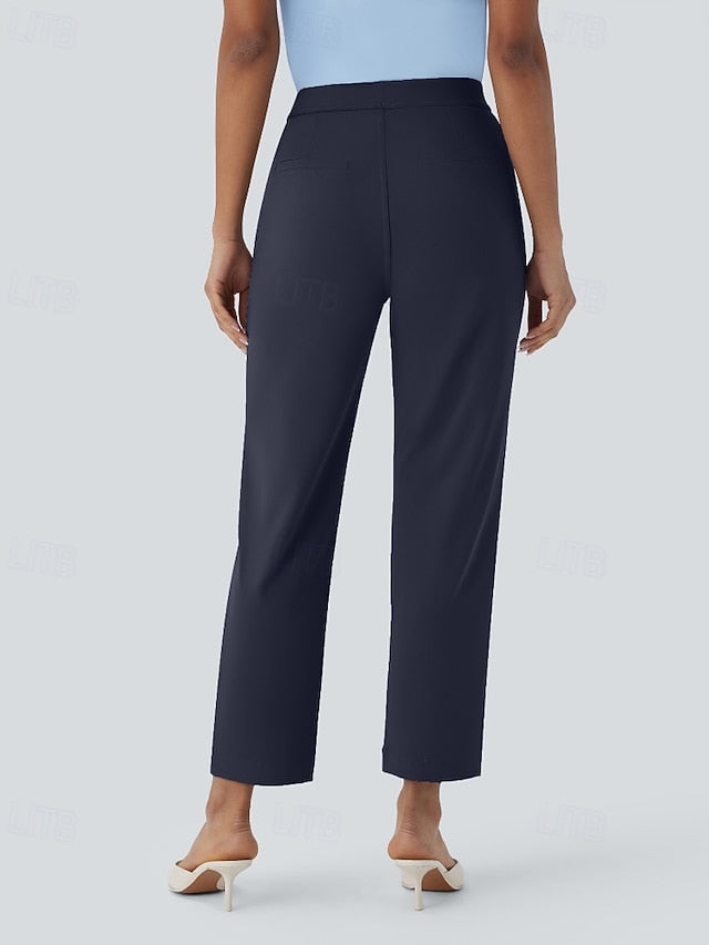 Women's Dress Pants Streetwear Casual Full Length Natural