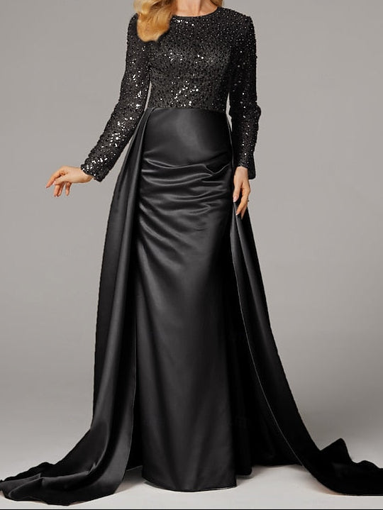 Dress Gown Elegant Floor Carnival Masquerade Mermaid Evening