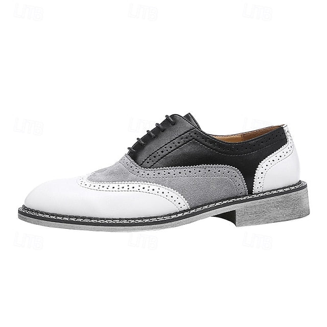 Spectator Gatsby-Inspired Wingtip Men's Shoes Oxford in