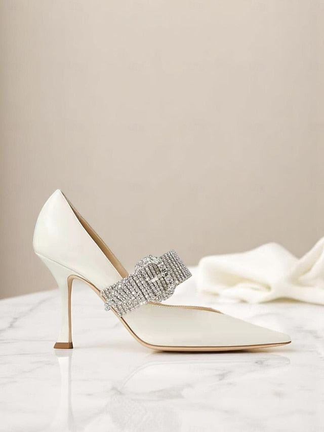 with Pumps Rhinestone-Embellished Slingback Women's