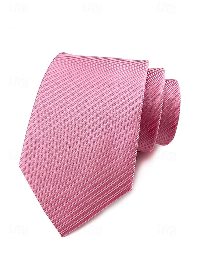 Men's striped tie satin